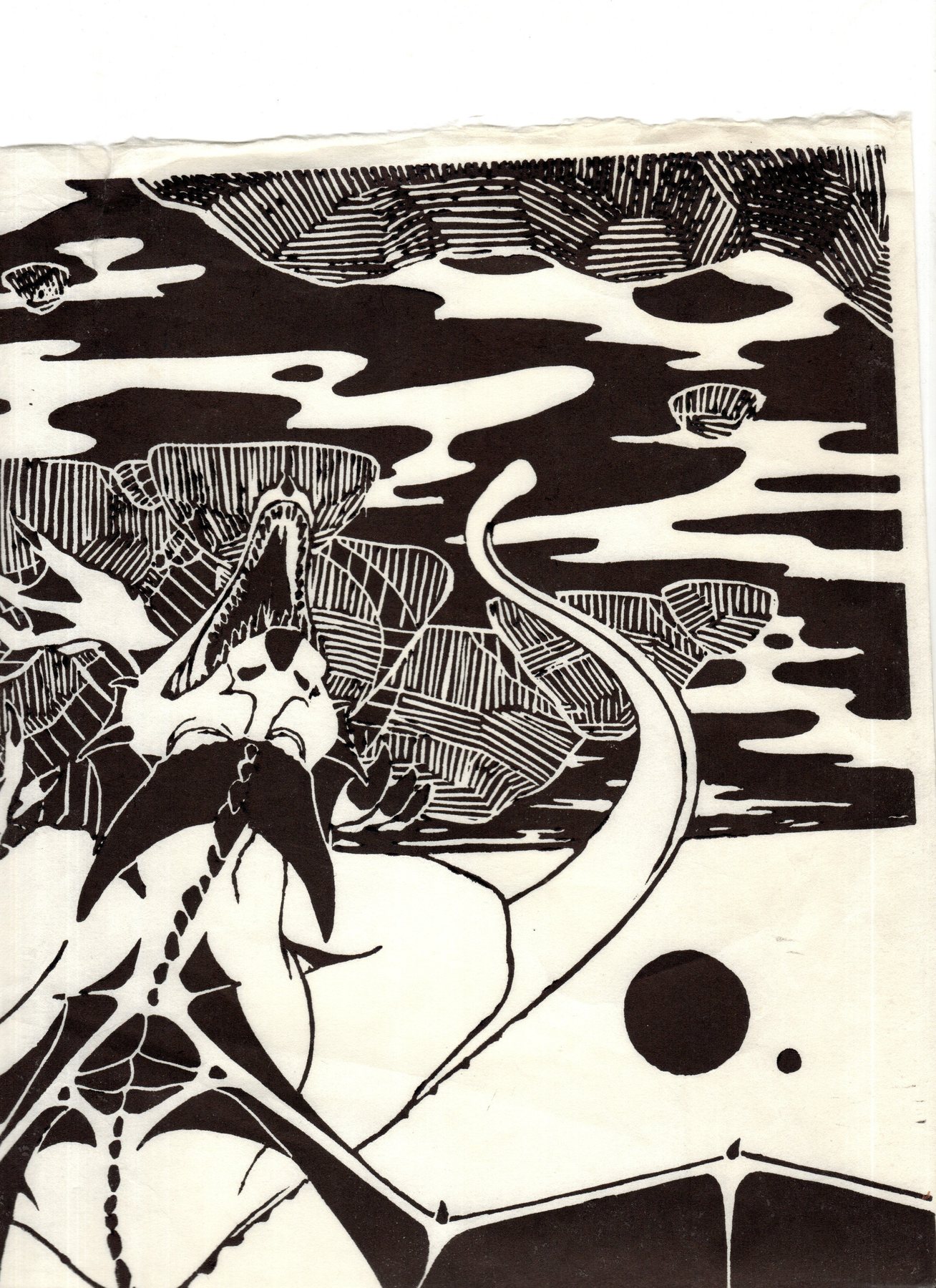 Dragon Lithograph — Detail 4